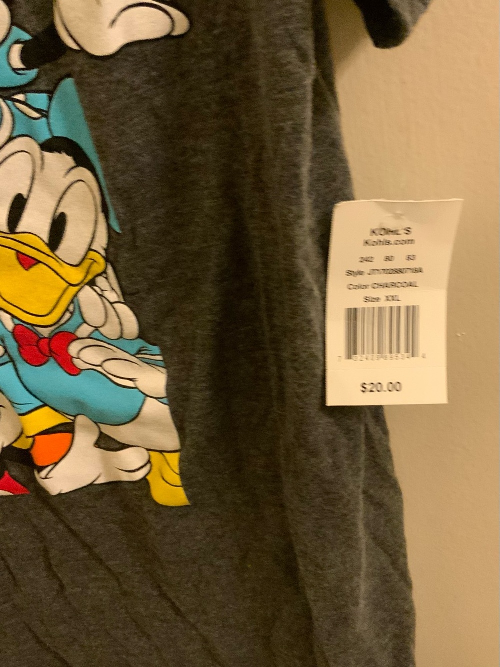 Disney Gray Short-Sleeve Tee with Classic Mickey & Friends Graphic - Picture 3 of 4